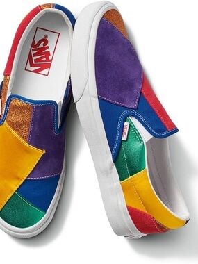 Vans Classic Slip-On Pride Patchwork shoes